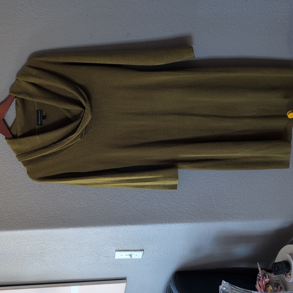 Connected apparel olive green dress